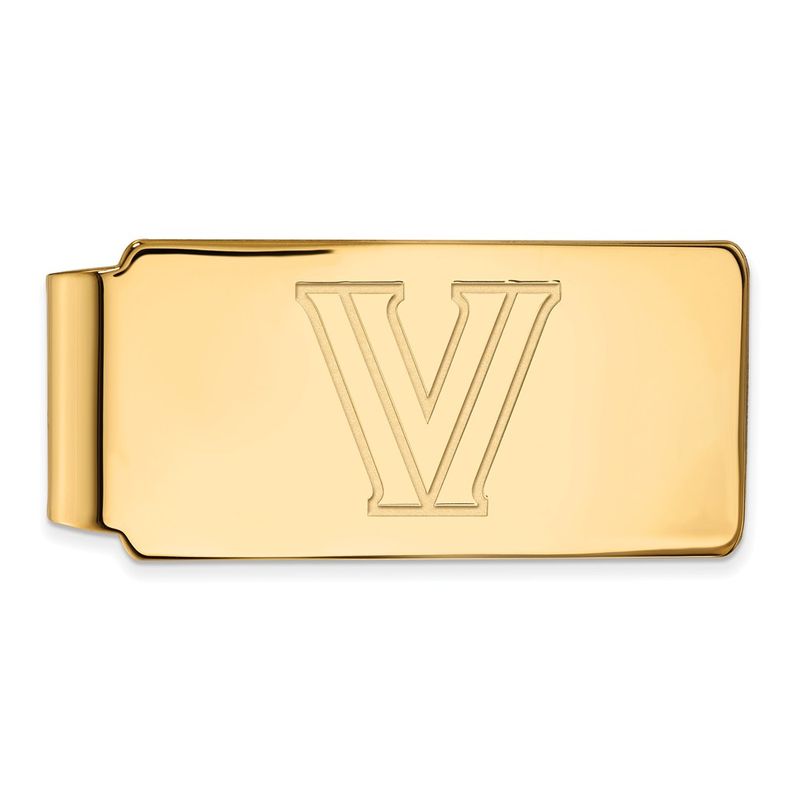 14k Gold Plated Silver Villanova U Money Clip